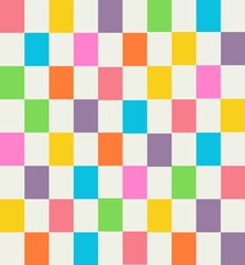 Seamless colorful rectangular mosaic background pattern
