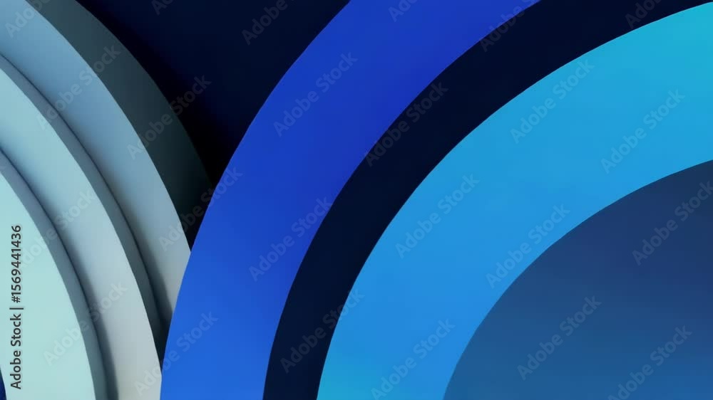 Aufkleber a serene abstract background features layered blue circles in varying shades, creating a modern and 