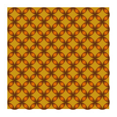 seamless pattern with orange flowers