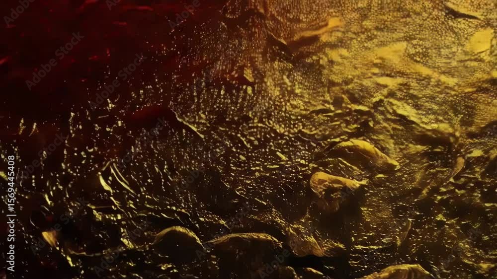 Poster an abstract texture with gold and red hues creates a rich and decorative background with a rough sur