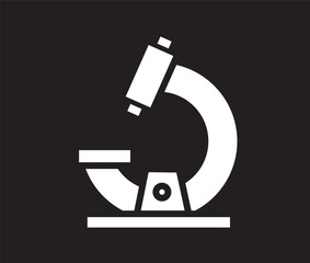 microscope icon line vector design. Microscope icons set. filled and line illustration