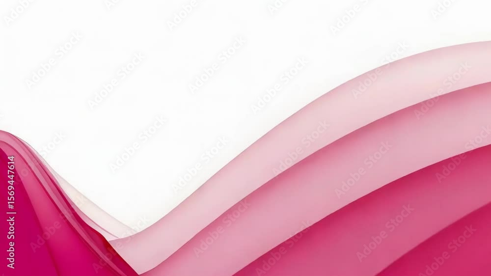 Poster a modern abstract background features a smooth pink wave, creating an elegant and flowing design ele