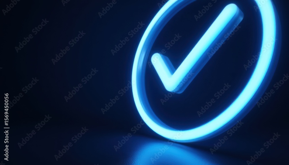 Aufkleber digital checkmark animation virtual space graphic design modern aesthetics abstract view technology 
