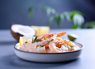 crevettes au lait de colo