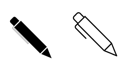 Fototapeta premium Pen icon, white background