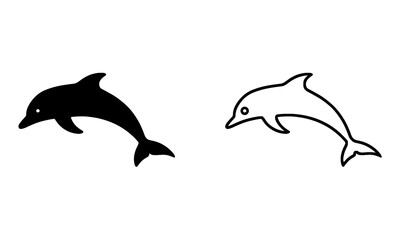 dolphin isolated on white background
