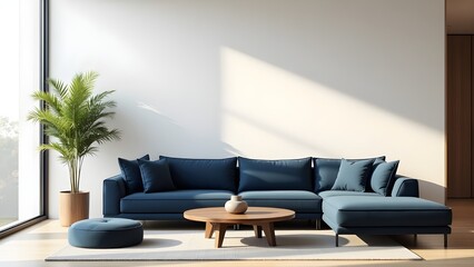 Elegant Living Room Design Highlighting Sofa