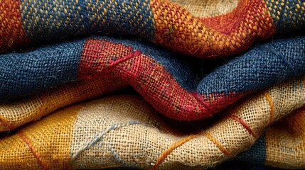 Clothes Folded in Pattern for Organized Display and Visual Appeal