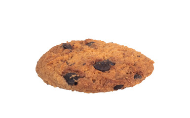 delicious chocolate chip cookies isolated on white