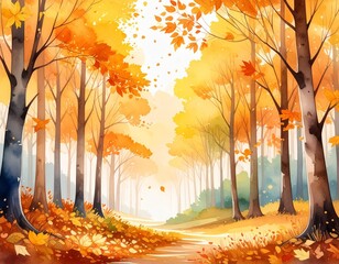 紅葉　イラスト