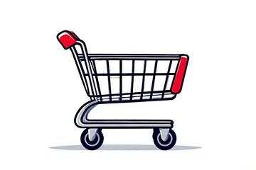 Blue Shopping Cart Icon