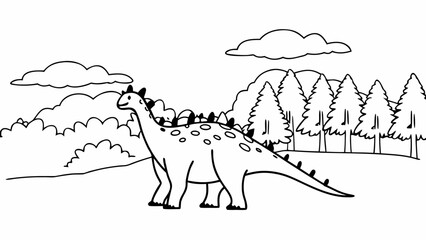 tyrannosaurus dinosaur vector illustration