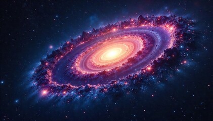 Majestic Spiral Galaxy Awe-Inspiring Cosmic Vista of Star Formation Across the Universe