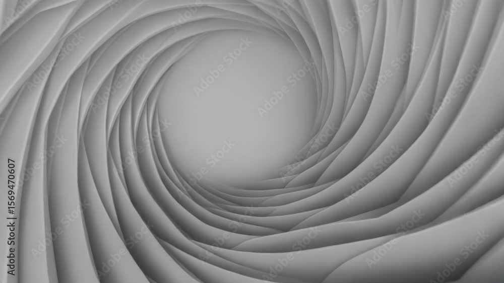 Poster a mesmerizing white spiral tunnel creates an abstract and futuristic background pattern