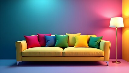 Elegant Modern Living Room With Sofa