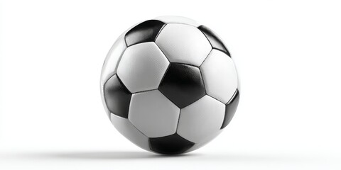 soccer ball isolated on a white background. a soccer ball on a white background. a black and white soccer ball on a white surface