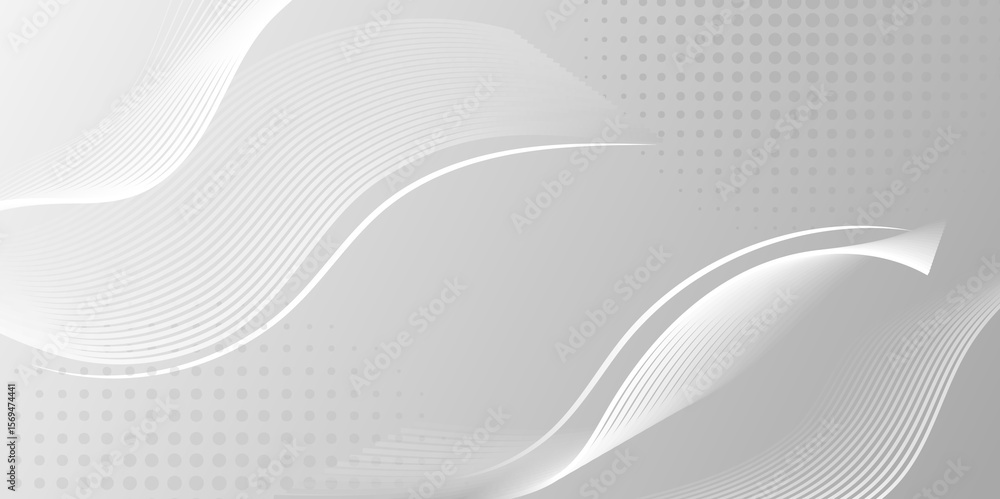 Poster abstract background with dynamic wavy lines, digital future technology concept background, vector il