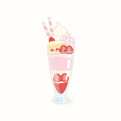 strawberry parfait dessert