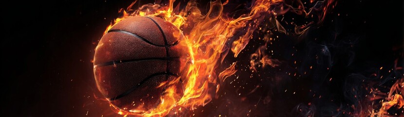 basketball on fire with flames in the background. a basketball ball is on fire in the dark. a fire hydrant with a soccer ball in it's mouth