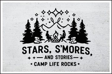 Campfire Tales & Starry Nights,
S'mores, Stars & Campfire Stories,
Nature Nights, Campfire Lights,
Starry Skies & Toasted Delights