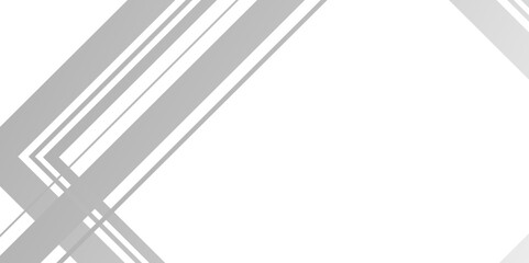 White and gray rectangle geometric concept technology modern futuristic subtle abstract background. Modern gray abstract vector long banner background. Futuristic technology concept graphic design.	