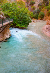 Saklikent canyon is the deepest canyon in Goynuk - Kemer, Antalya 
