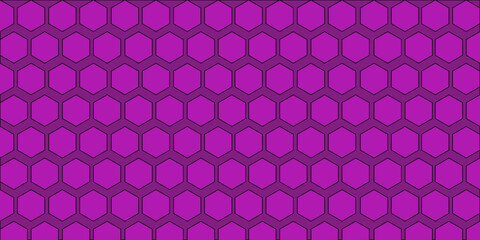Vector seamless geometric pattern. Modern thin hexagon grid texture. Background pink honeycomb EPS 10