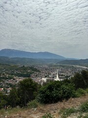 Obraz premium view from the top of the hill