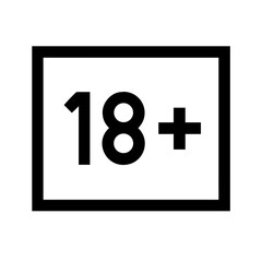 Obraz premium Minimalist black vector icon of a square with 