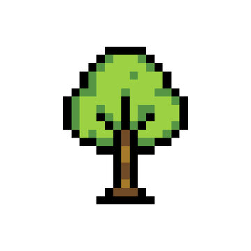 Pixel Art Tree Icon