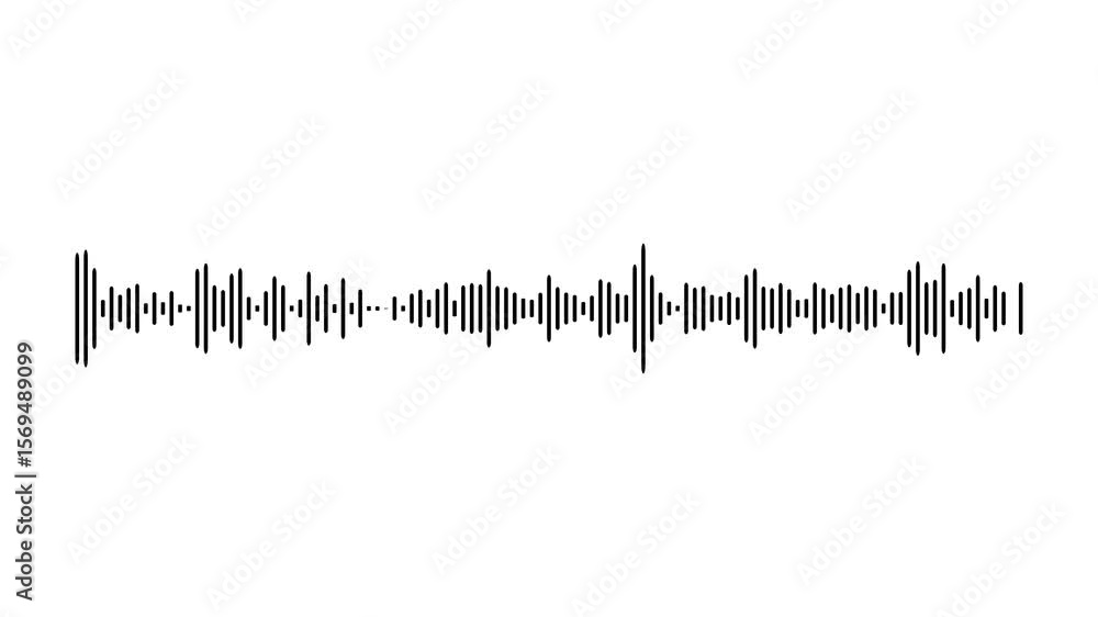 Poster sound wave animation. audio waveform motion. abstract sound wave. voice and soundtrack wave. voice a