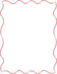 Hand-Drawn Decorative Swirly Border&ndash; Vector Frame