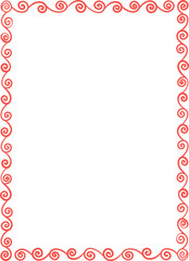 Hand-Drawn Decorative Border– Vector Frame