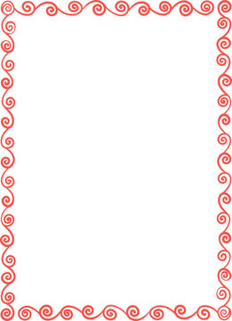 Hand-Drawn Decorative Border&ndash; Vector Frame