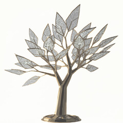 Metallic Tree Sculpture
