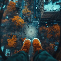 on top of