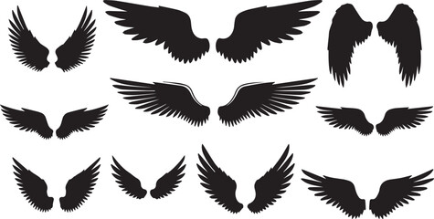vector illustration of  Angel wings