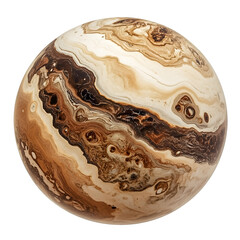 Set of colorful marble planets on transparent background. Artistic cosmic spheres with vibrant textures and surreal designs, perfect for digital art, futuristic projects, and abstract themes.