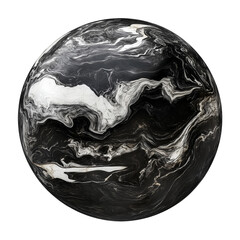 Set of colorful marble planets on transparent background. Artistic cosmic spheres with vibrant textures and surreal designs, perfect for digital art, futuristic projects, and abstract themes.