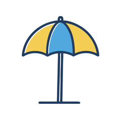 Fototapeta premium umbrella on a white background