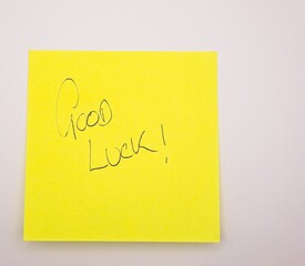 good luck message, isolated on white background