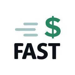 dollar sign on white background