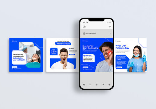 Modern Medical Healthcare Social Media Post Template