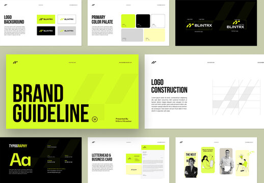 Corporate Brand Identity Guideline Presentation Layout