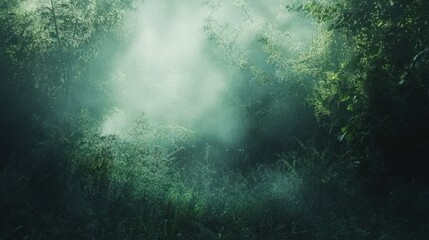 Fototapeta premium Misty Forest Path