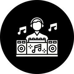 Naklejka premium DJ Icon