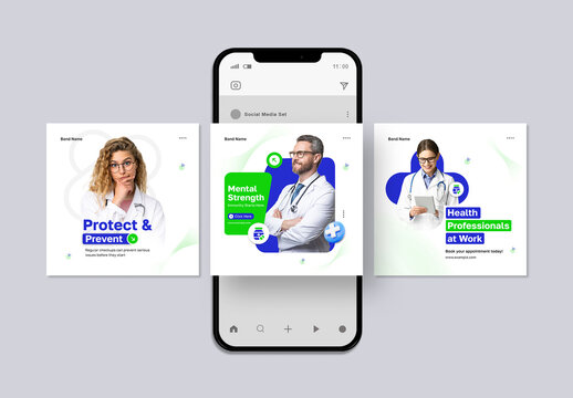 Modern Dental Clinic Social Media Post Template