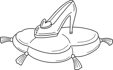 high heel cartoon