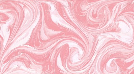 Seamless pink marble acrylic swirl pattern with soft watercolor texture, ice cream inspired pastel background design, elegant vector illustration for creative surface decoration