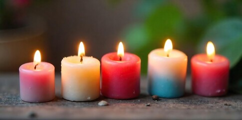 Enchanting Miniature Candles Colorful Wax Tealights for Dollhouses, Fairy Gardens & Whimsical Crafts